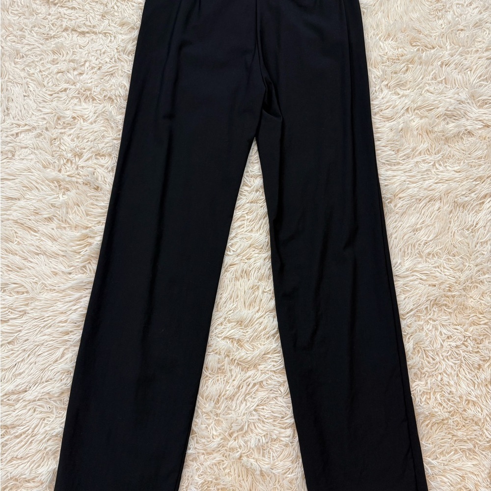 Gucci Uniform Black wool Pants Trousers raw hem size 40 pocket zip straight leg - Picture 14 of 14